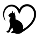 outline of cat and heart